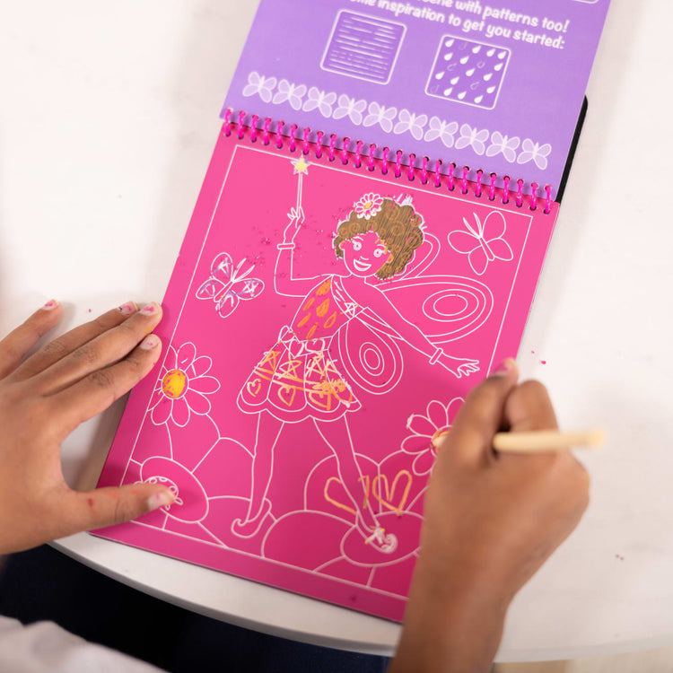 Melissa & Doug On the Go Scratch Art Color-Reveal Activity Pad - Fairy Tales