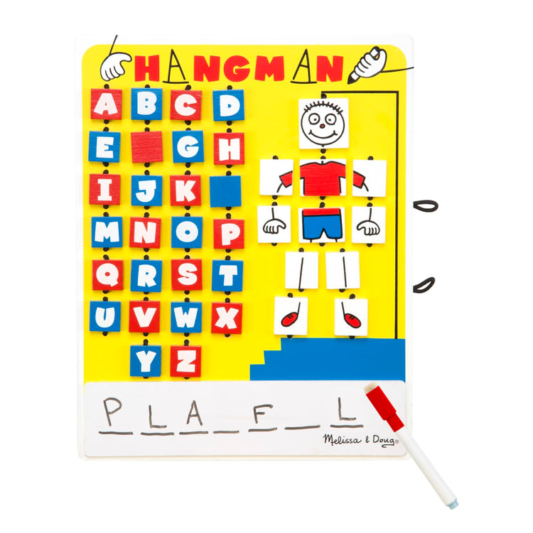 Melissa & Doug Flip to Win Hangman Travel Game - White Board, Dry-Erase Marker