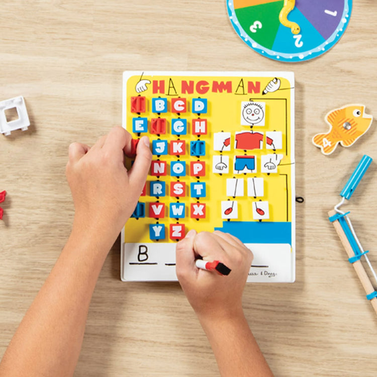 Melissa & Doug Flip to Win Hangman Travel Game - White Board, Dry-Erase Marker