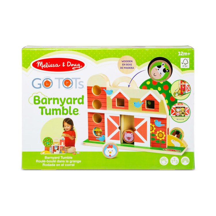 the Melissa & Doug GO Tots Wooden Barnyard Tumble with 4 Disks