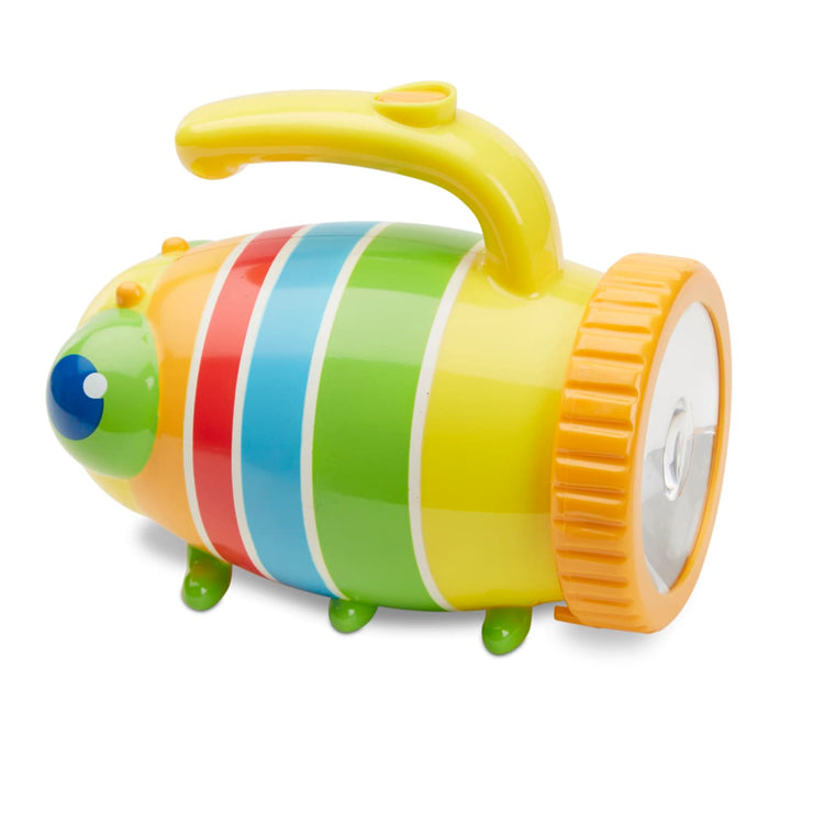 The loose pieces of the Melissa & Doug Sunny Patch Giddy Buggy Flashlight With Easy-Grip Handle