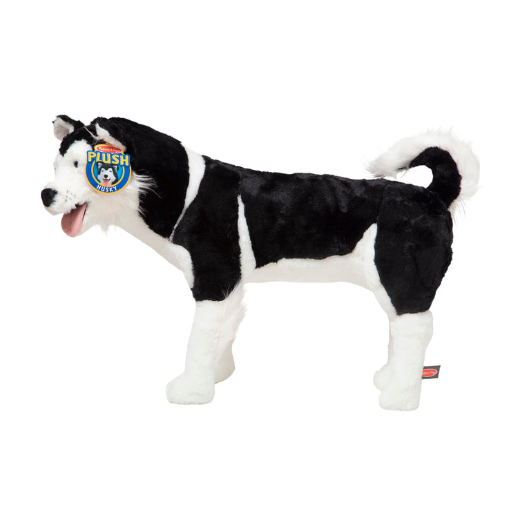 the Melissa & Doug Giant Siberian Husky - Lifelike Stuffed Animal Dog (over 2 feet tall)