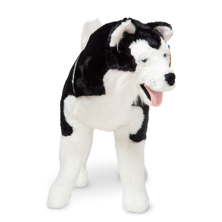 the Melissa & Doug Giant Siberian Husky - Lifelike Stuffed Animal Dog (over 2 feet tall)