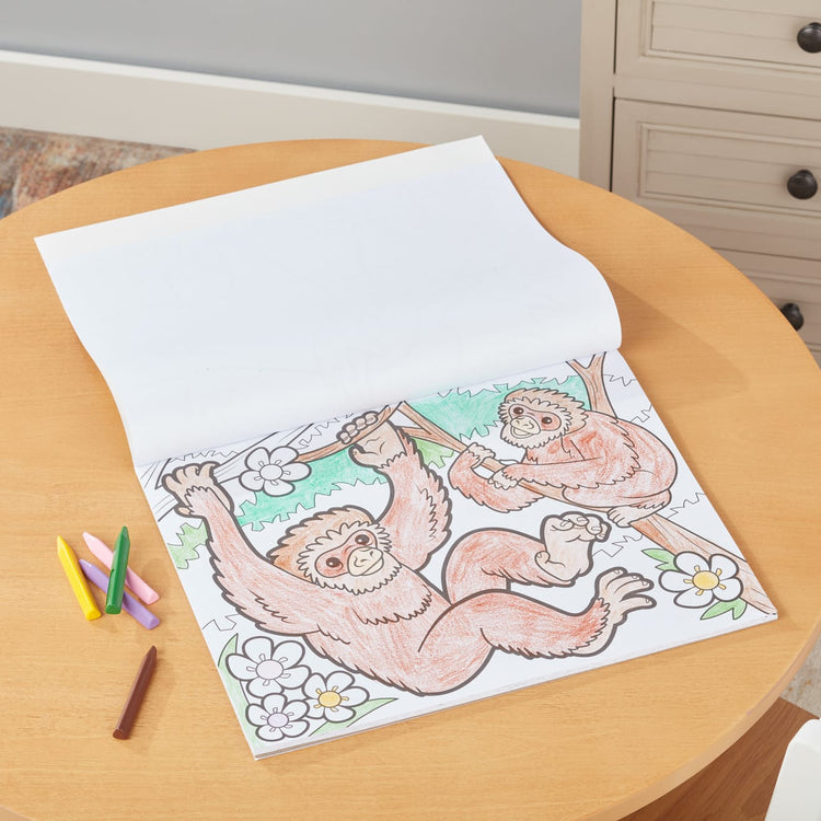 the Melissa & Doug Jumbo Coloring Pad (11 x 14 inches) - Animals, 50 Pictures