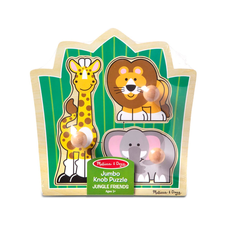 the Melissa & Doug Jungle Friends Safari Animals Jumbo Knob Wooden Puzzle