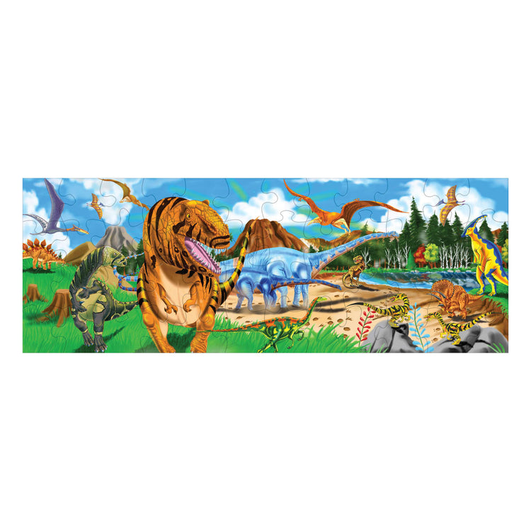 Melissa & Doug Land of Dinosaurs Floor Puzzle (48 pcs, 4 feet long)