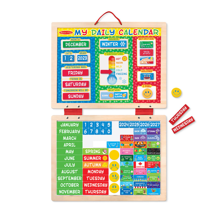 Melissa & Doug My Magnetic Daily Wooden Calendar