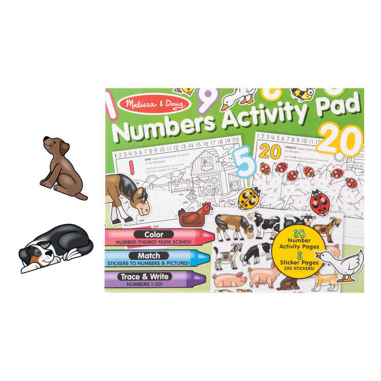 Melissa & Doug Numbers Coloring and Sticker Activity Pad