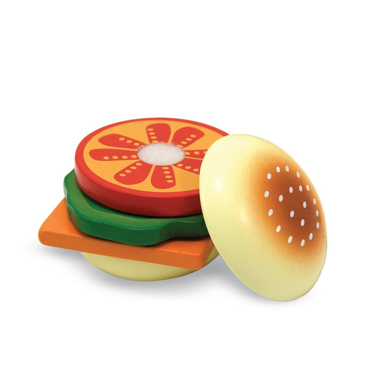 the Melissa & Doug Wooden Sandwich-Making Pretend Play Food Set