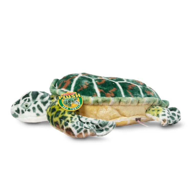 the Melissa & Doug Giant Sea Turtle - Lifelike Stuffed Animal (nearly 3 feet long)