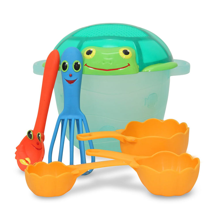 The loose pieces of the Seaside Sidekicks Sand Baking Set