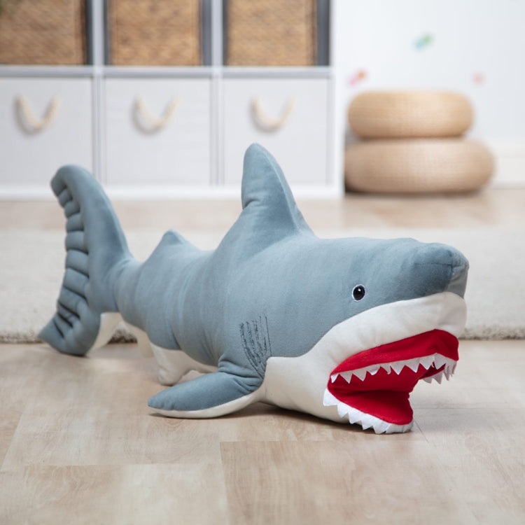 the Melissa & Doug Giant Shark - Lifelike Stuffed Animal (over 3 feet long)