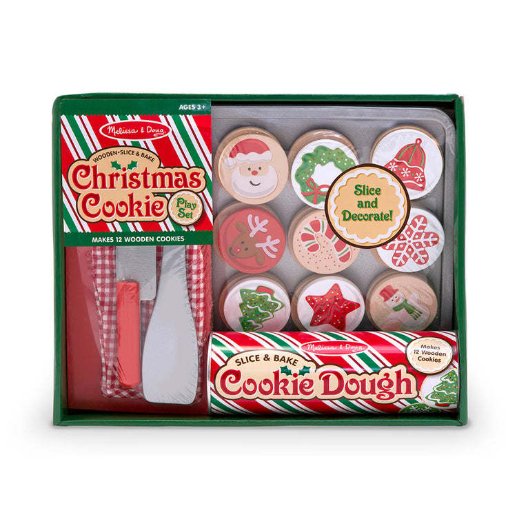 the Melissa & Doug Slice and Bake Wooden Christmas Cookie Play Food Set