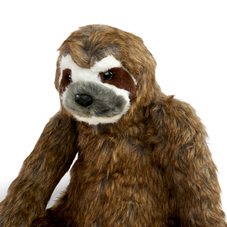 the Melissa & Doug Lifelike Plush Sloth Stuffed Animal (12W x 14.5H x 9D in)