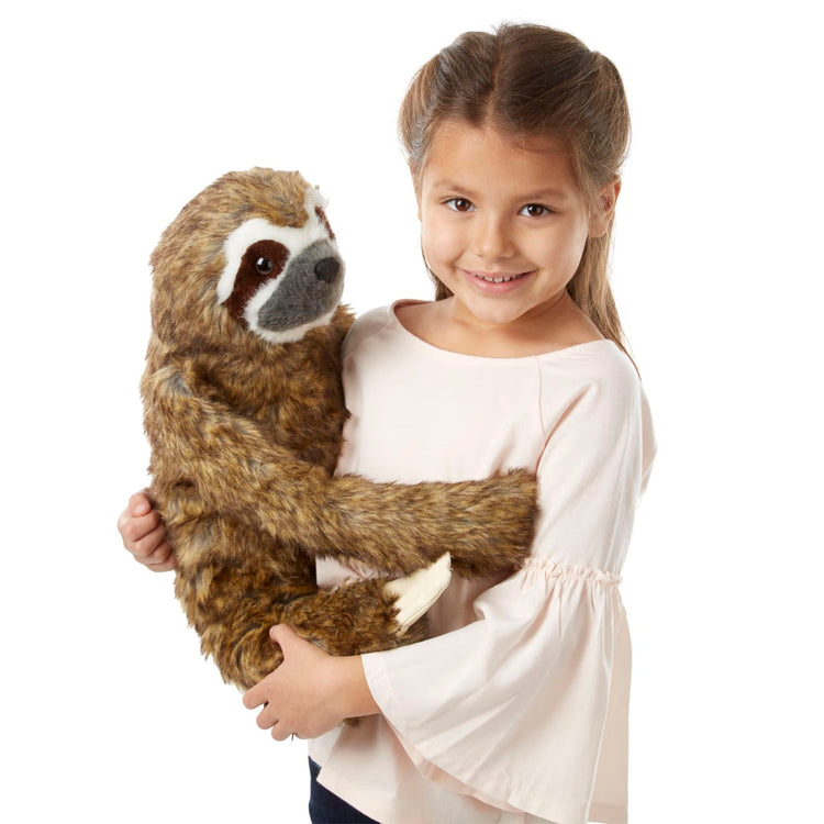 the Melissa & Doug Lifelike Plush Sloth Stuffed Animal (12W x 14.5H x 9D in)