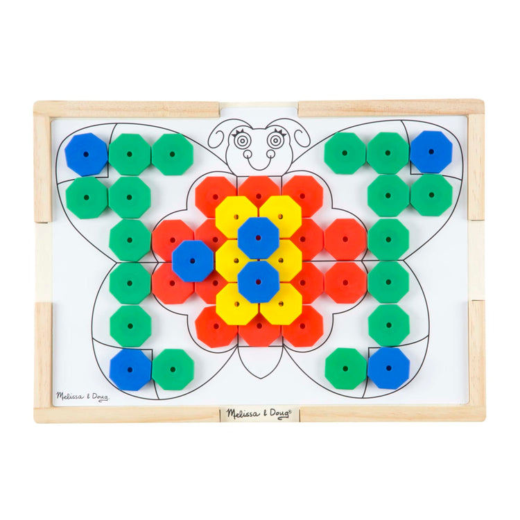 An assembled or decorated the Melissa & Doug Sort and Snap Color Match - Sorting and Patterns Educational Toy