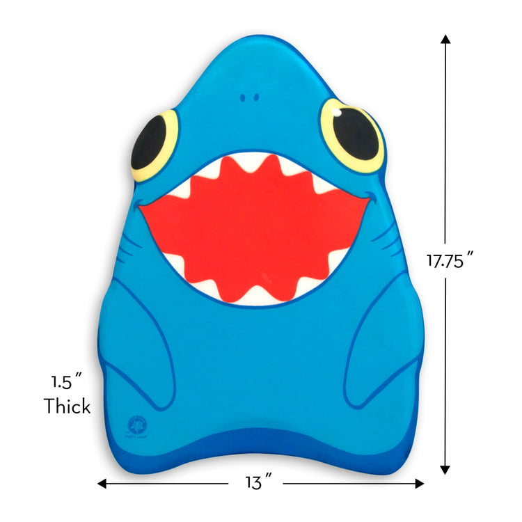 Melissa & Doug Sunny Patch Spark Shark Kickboard - Learn-to-Swim Pool Toy for Boys and Girls