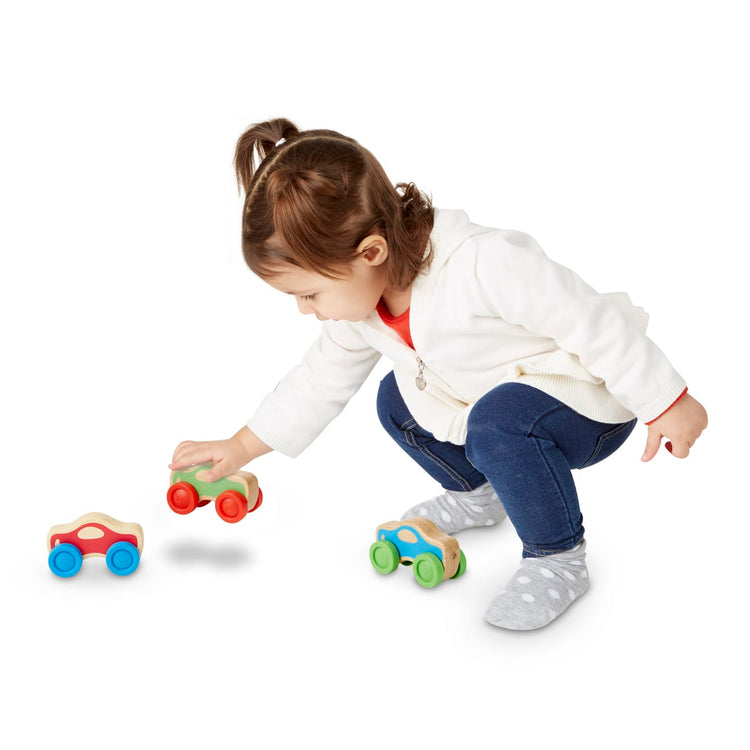 Melissa & Doug Stacking Cars Wooden Baby Toy