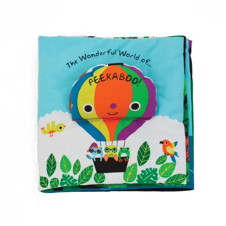 An assembled or decorated the Melissa & Doug Soft Activity Baby Book - The Wonderful World of Peekaboo!