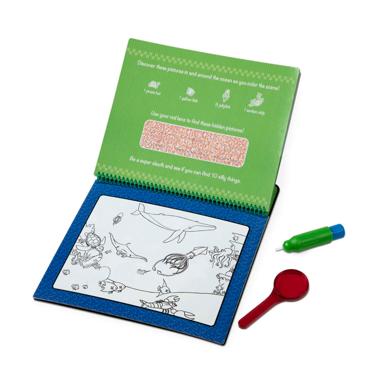 Melissa & Doug On the Go Water Wow! Reusable Water-Reveal Deluxe Activity Pad – Animal Antics