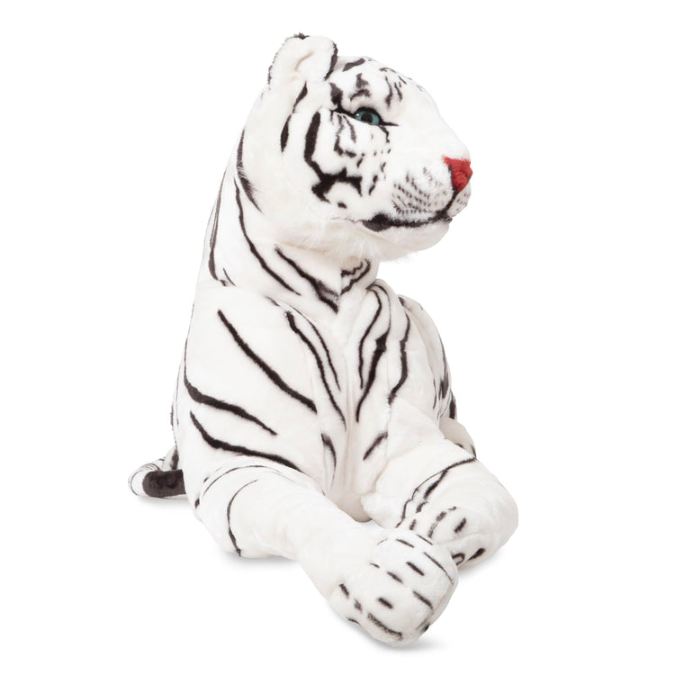 the Melissa & Doug Giant Siberian White Tiger - Lifelike Stuffed Animal (over 5 feet long)