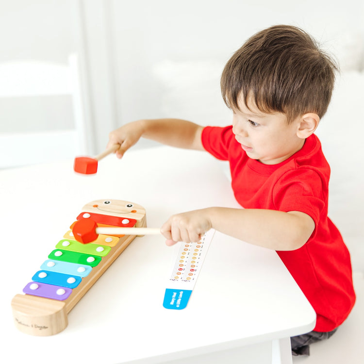 Melissa & Doug Caterpillar Xylophone Musical Toy With Wooden Mallets